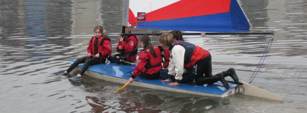 A group of cadets on a Topper having fun